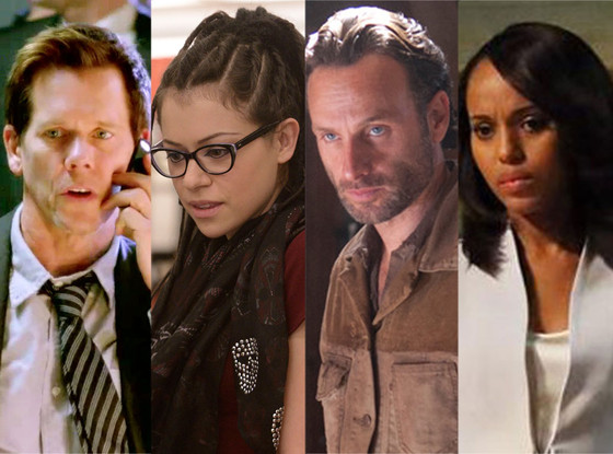 Emmys, Drama: Kevin Bacon, Tatiana Maslany, Andrew Lincoln, Kerry Washington Emmys, Drama: Kevin Bacon, Tatiana Maslany, Andrew Lincoln, Kerry Washington